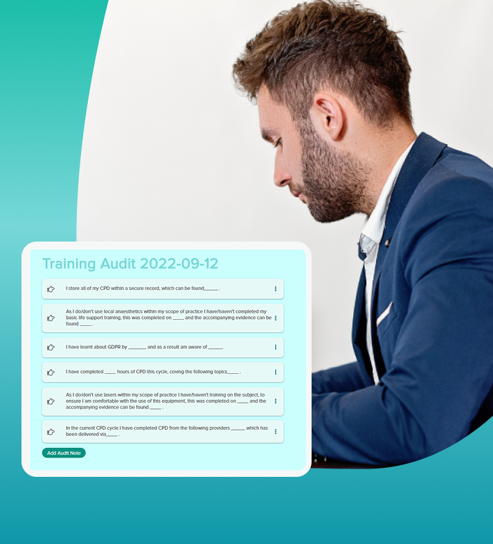 notes page of audit section