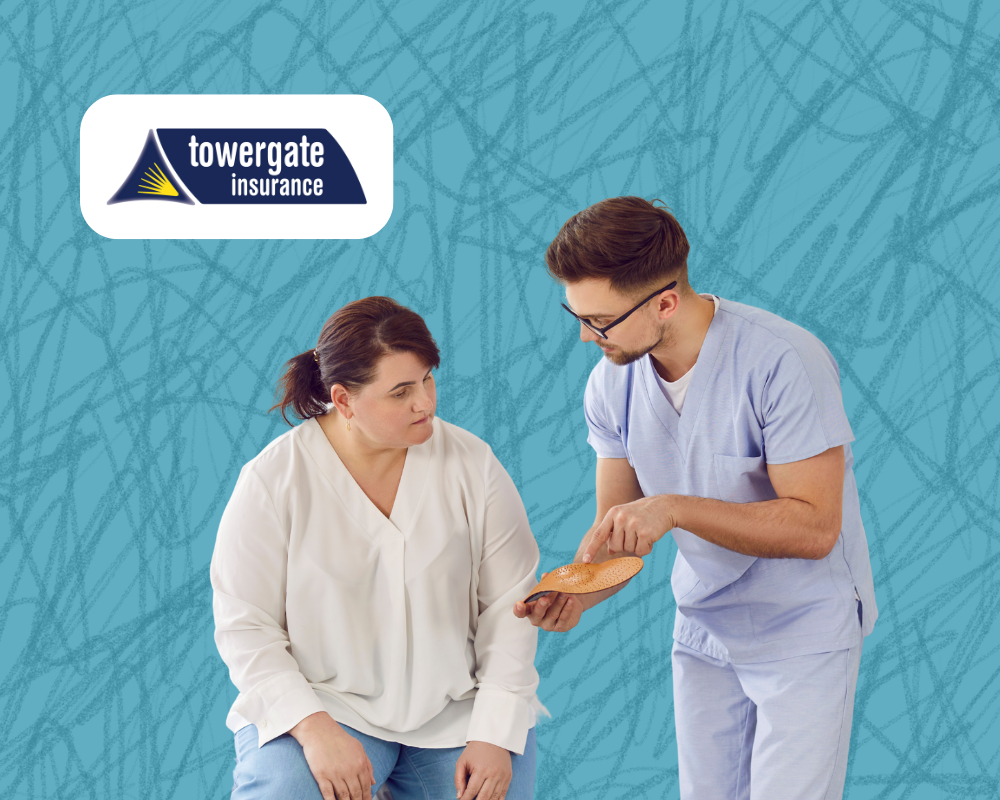 clinic scene showing towergate insurance as a potential professional indemnity insurance supplier
