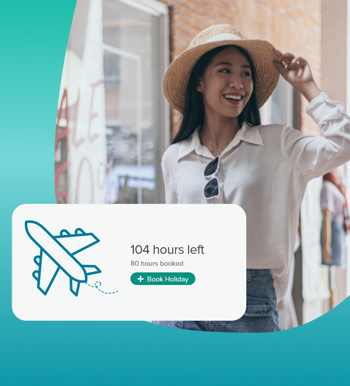 example screen of how to see how many holidays you have left as an employee